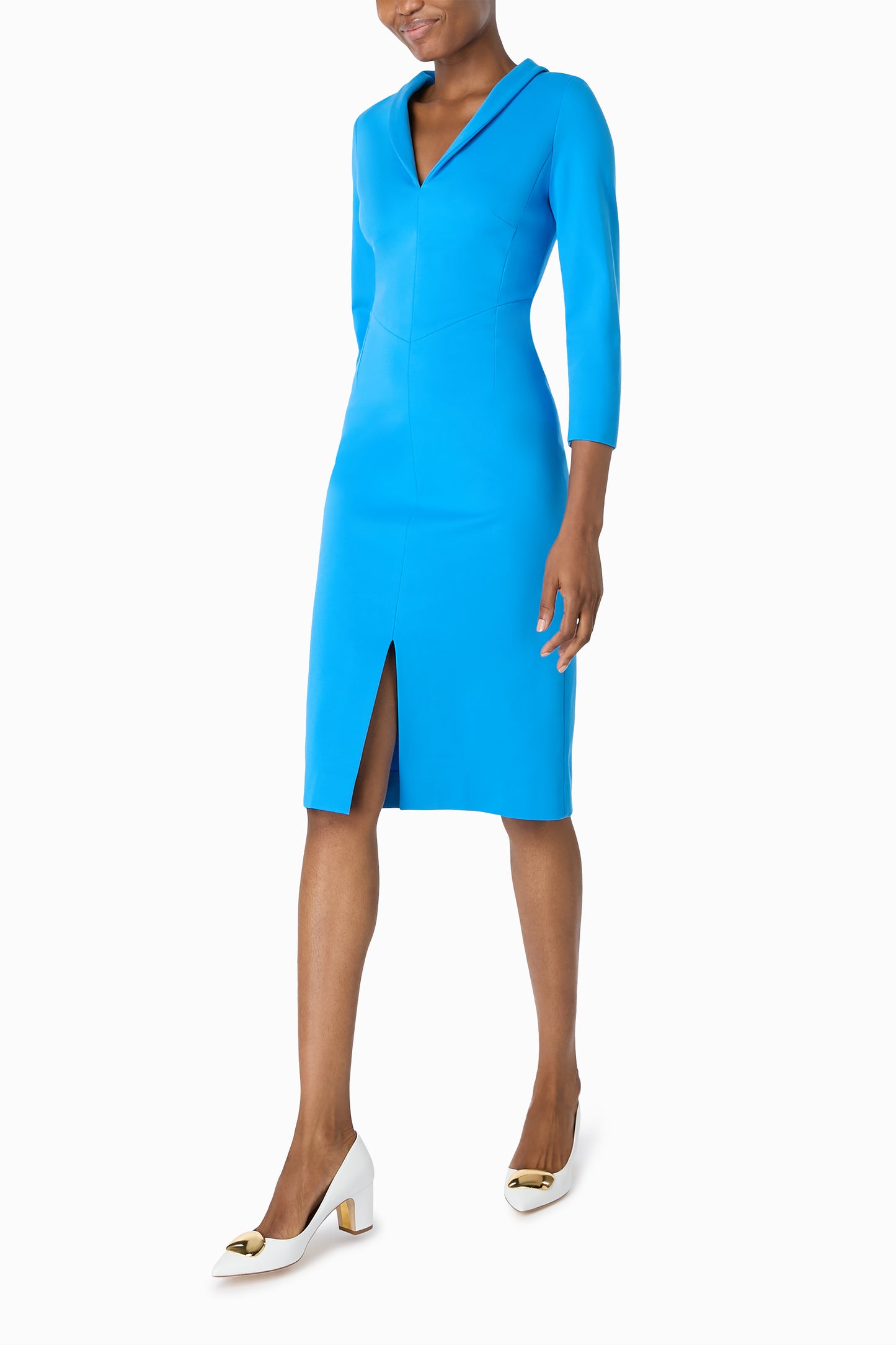 Rome Jersey Dress - Azzure Blue