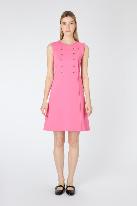 Sybil Jersey Shift Dress - Bubblegum pink