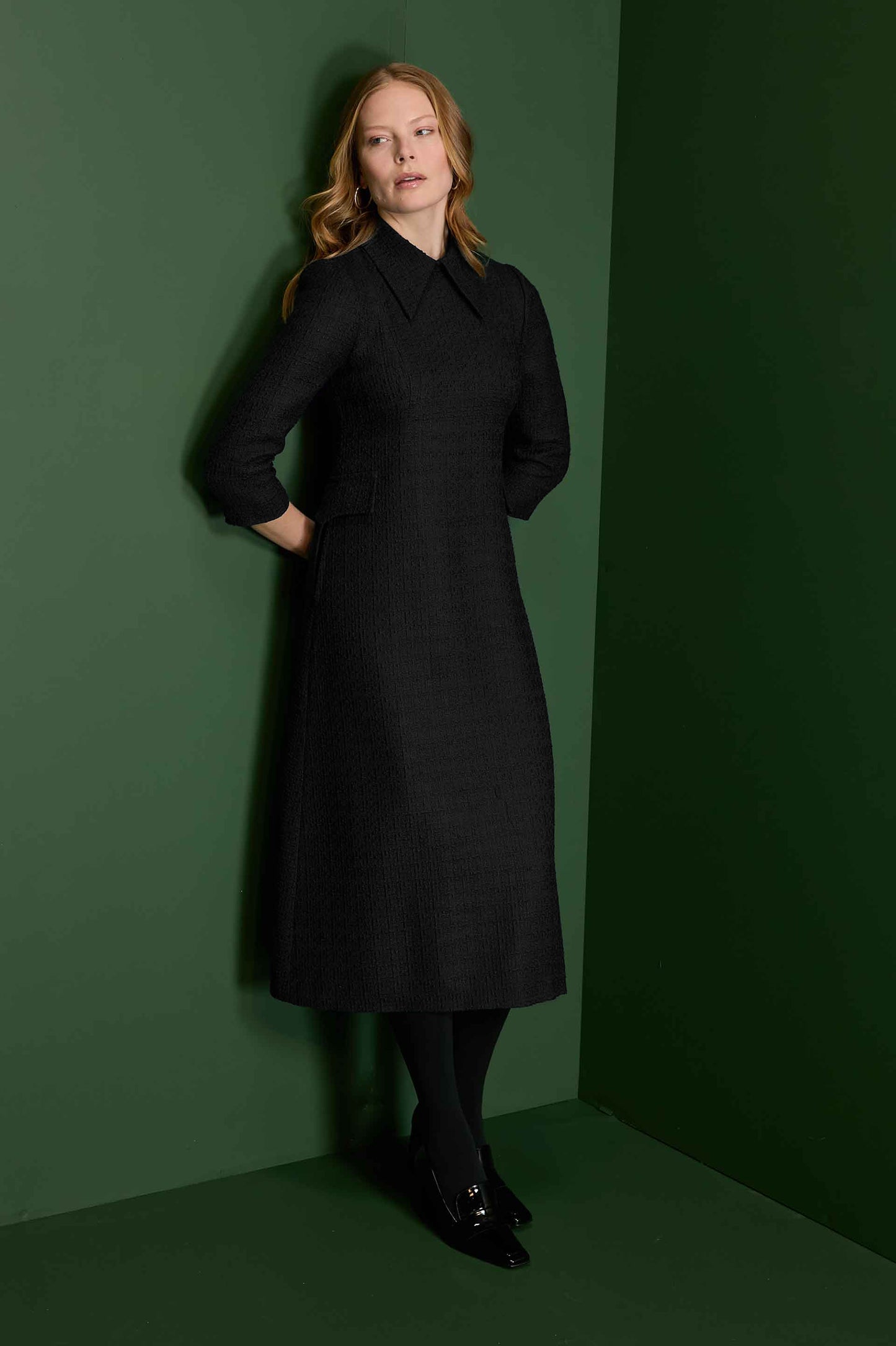 Taylor Tweed Dress - Black