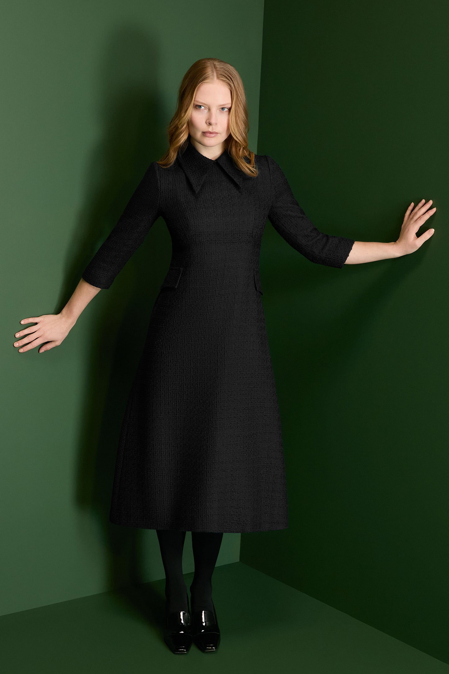 Taylor Tweed Dress - Black