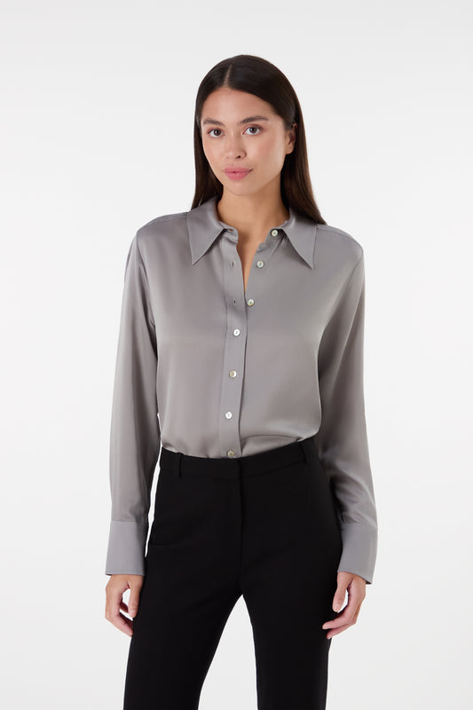 Tay Blouse - Silver Grey
