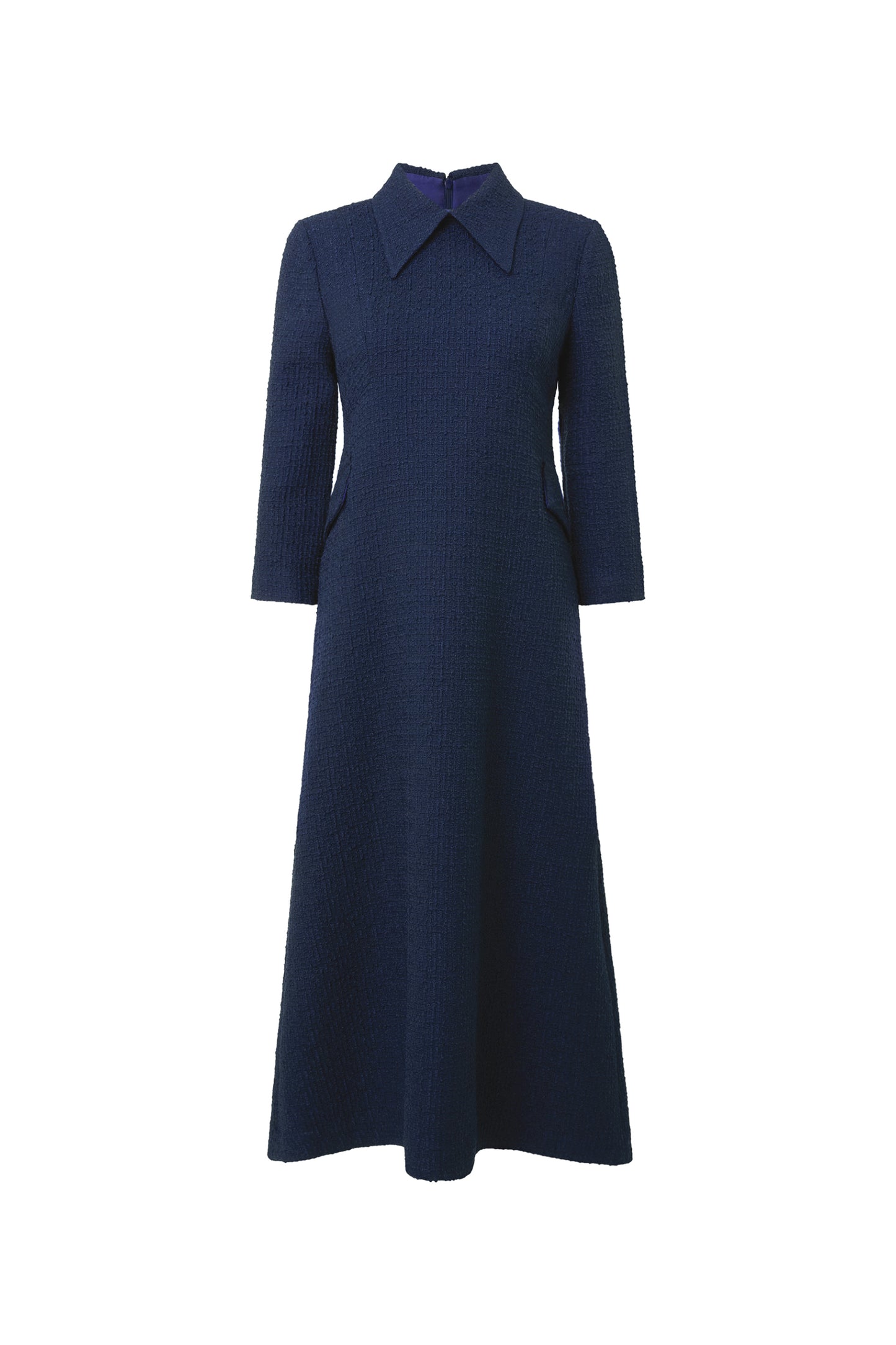 Taylor Tweed Dress - French Navy