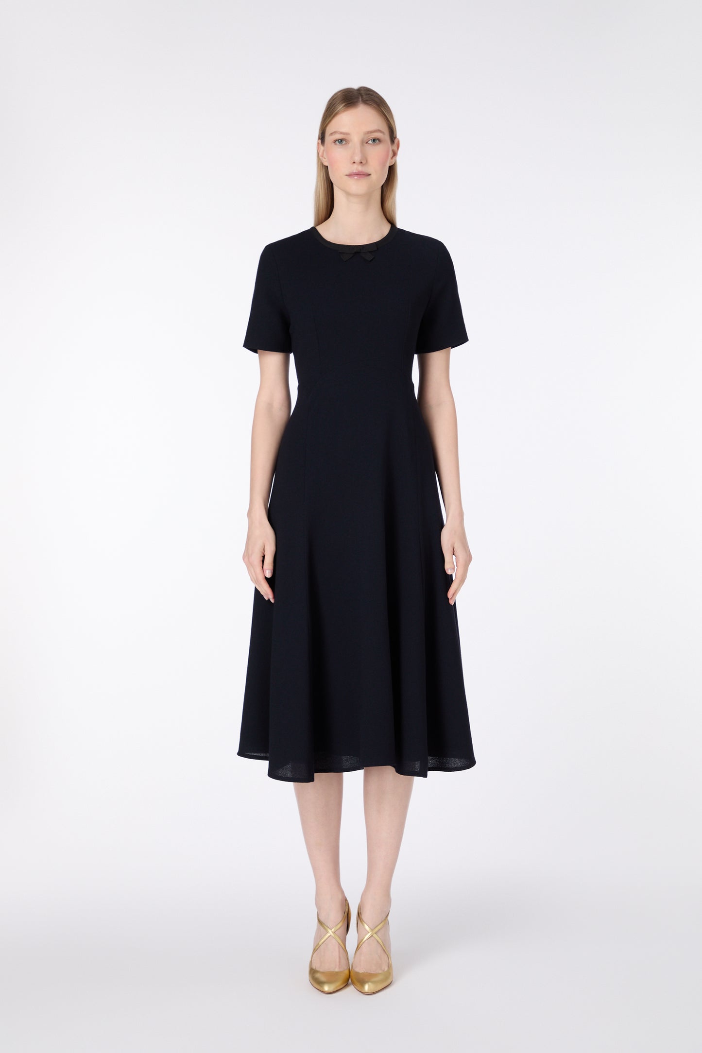 Thea Fit And Flare Dress - Dark Navy Jane Atelier Thea Fit And Flare Dress - Dark Navy Jane Atelier