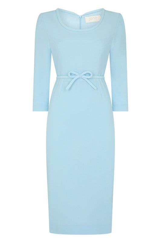 Thelma Pencil Dress - Sky Blue