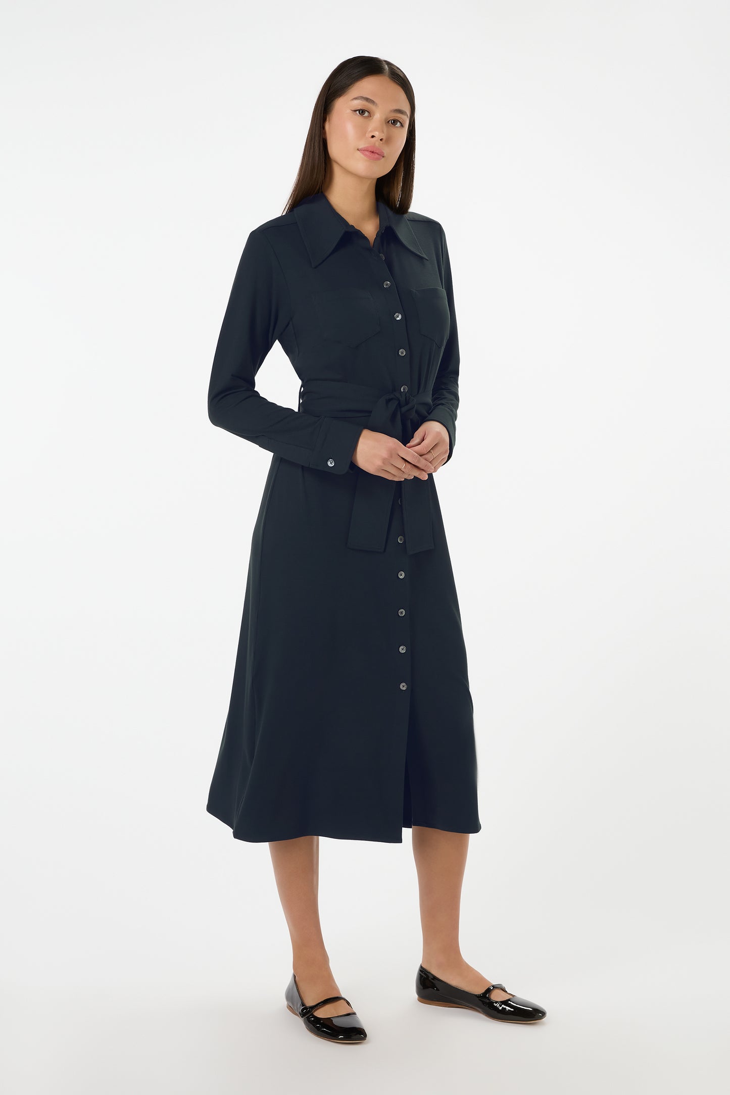 Victoria Jersey Shirt Dress