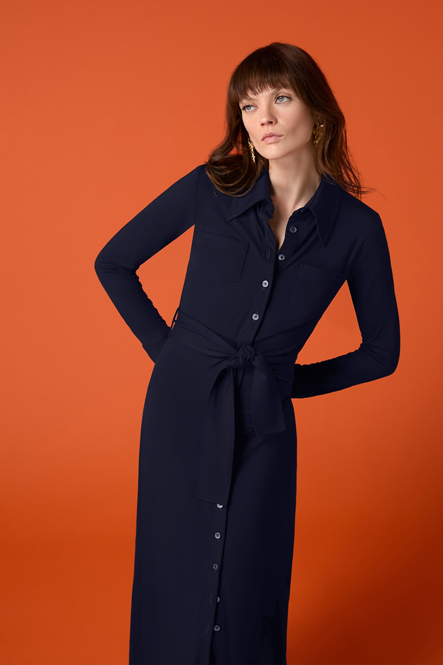 Victoria Jersey Shirt Dress