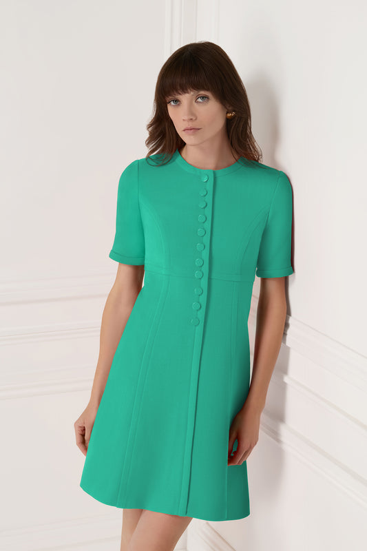 Virgo Short Sleeved Dress - Peppermint