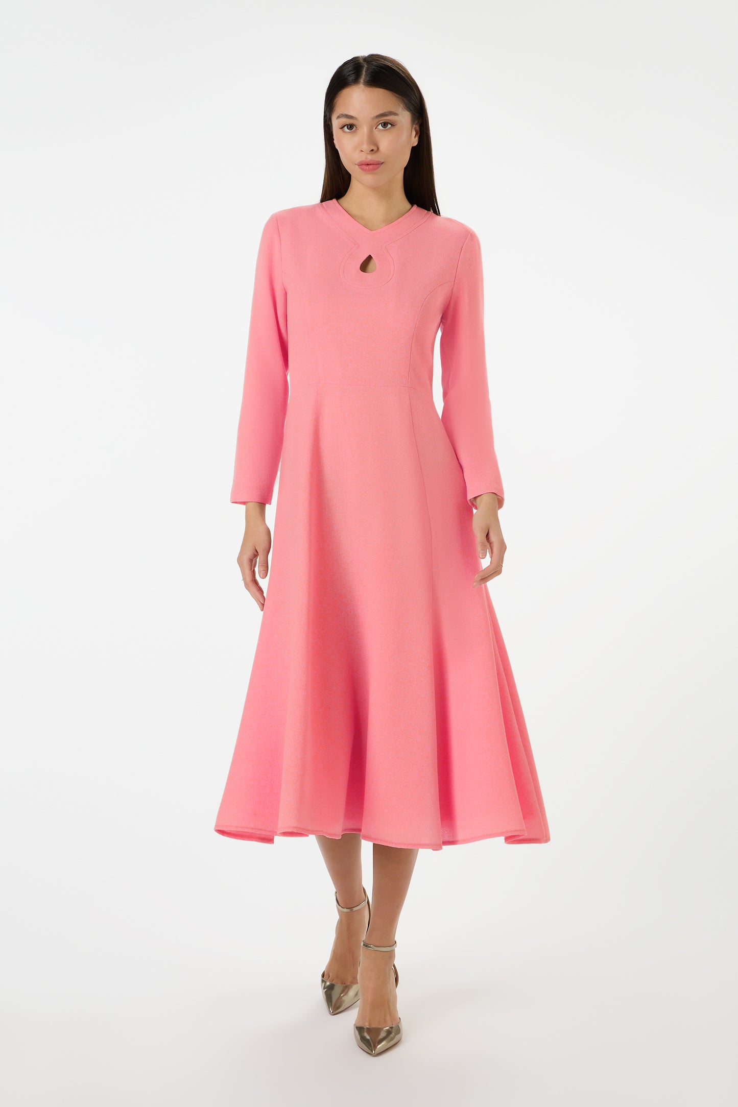 Vogue Fit and Flare Dress - Rosebud