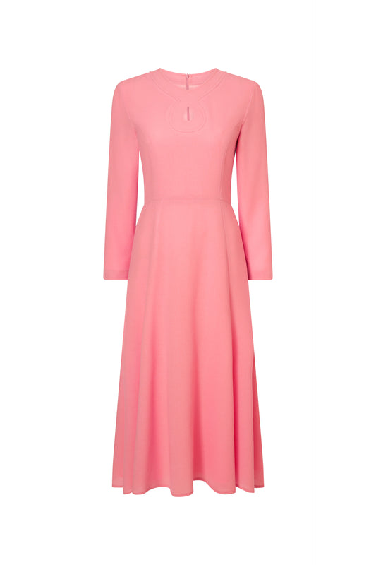 Vogue Fit and Flare Dress - Rosebud