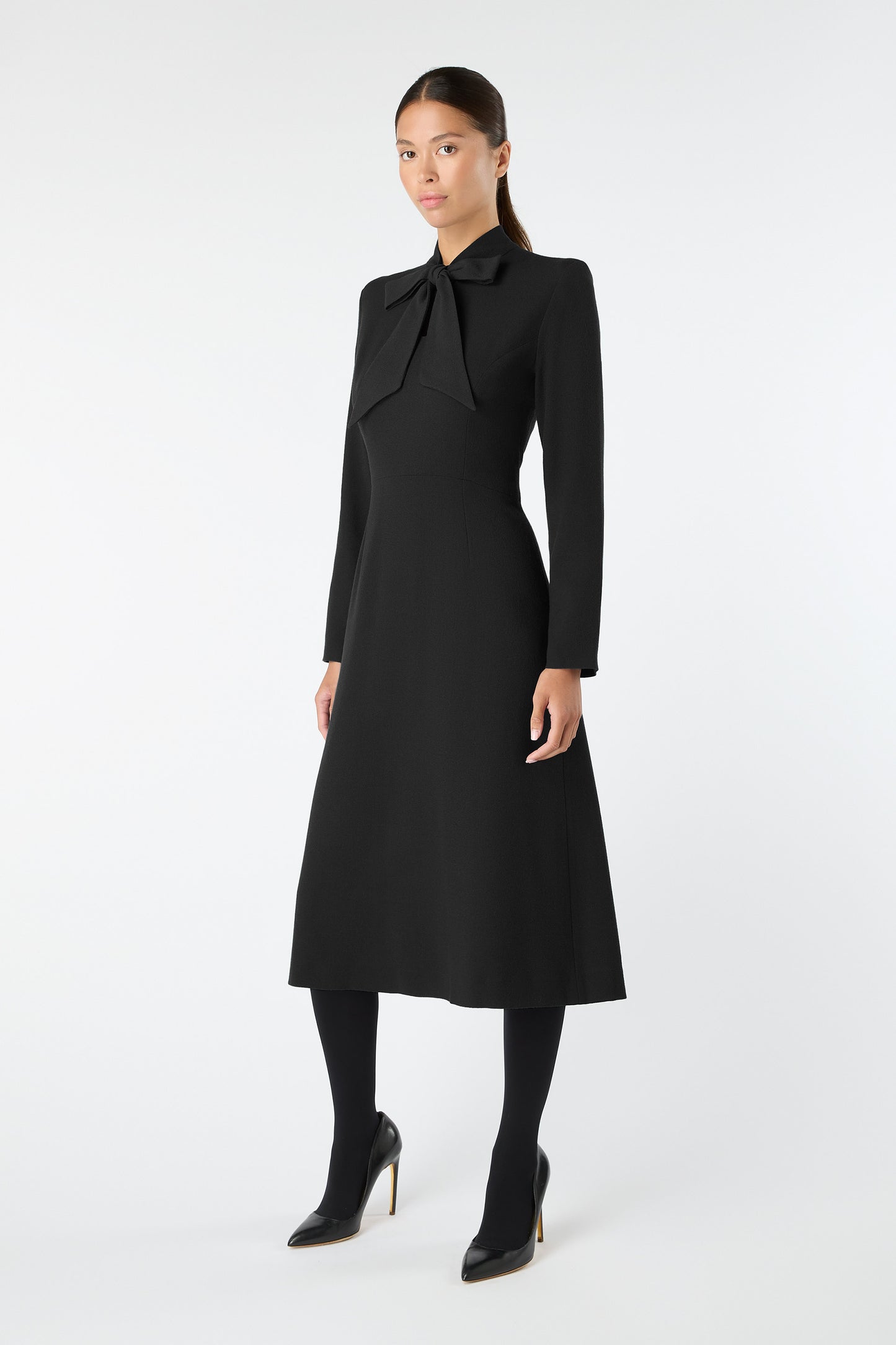 Wallis Fit And Flare Dress - Black