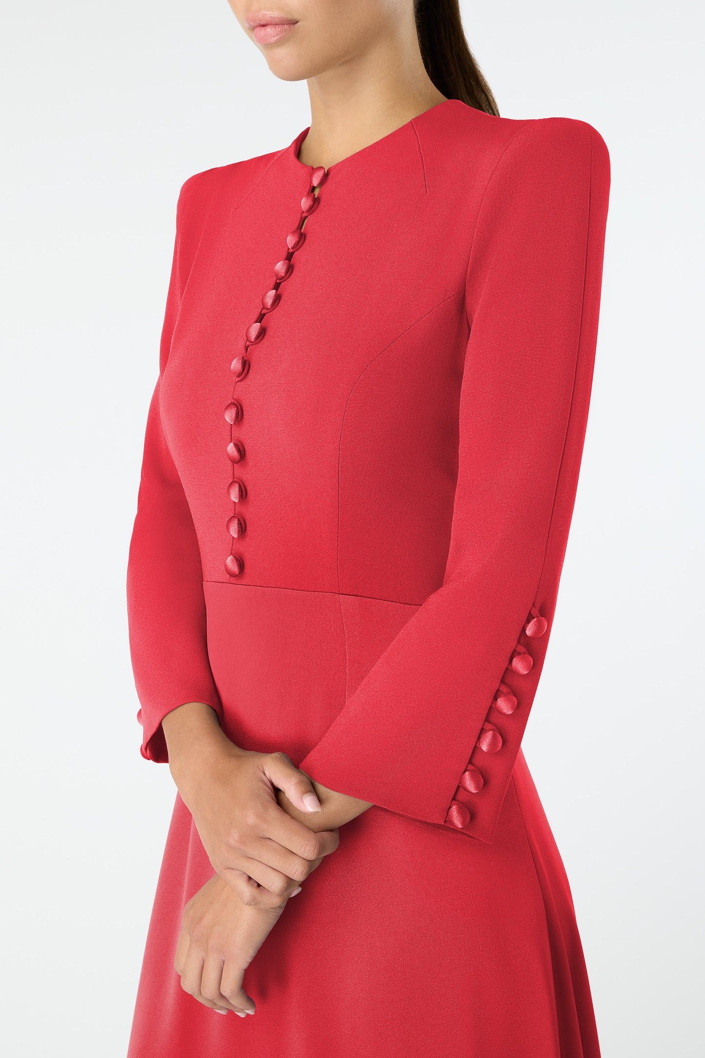 Whitney Cady Fit And Flare Dress - Geranium