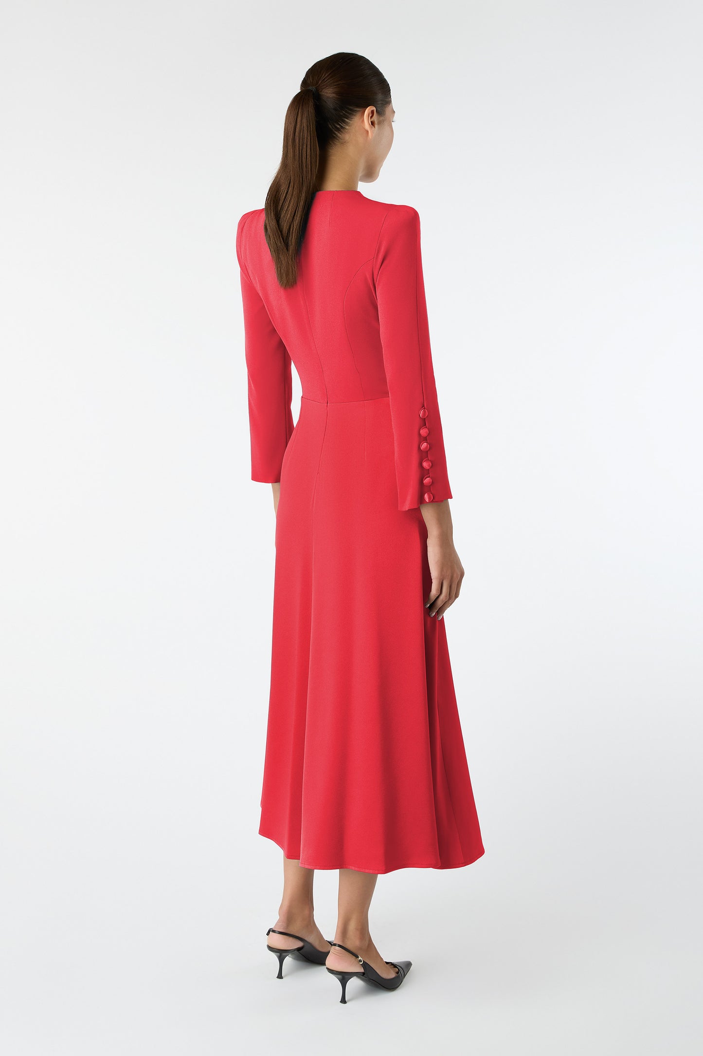 Whitney Cady Fit And Flare Dress - Geranium