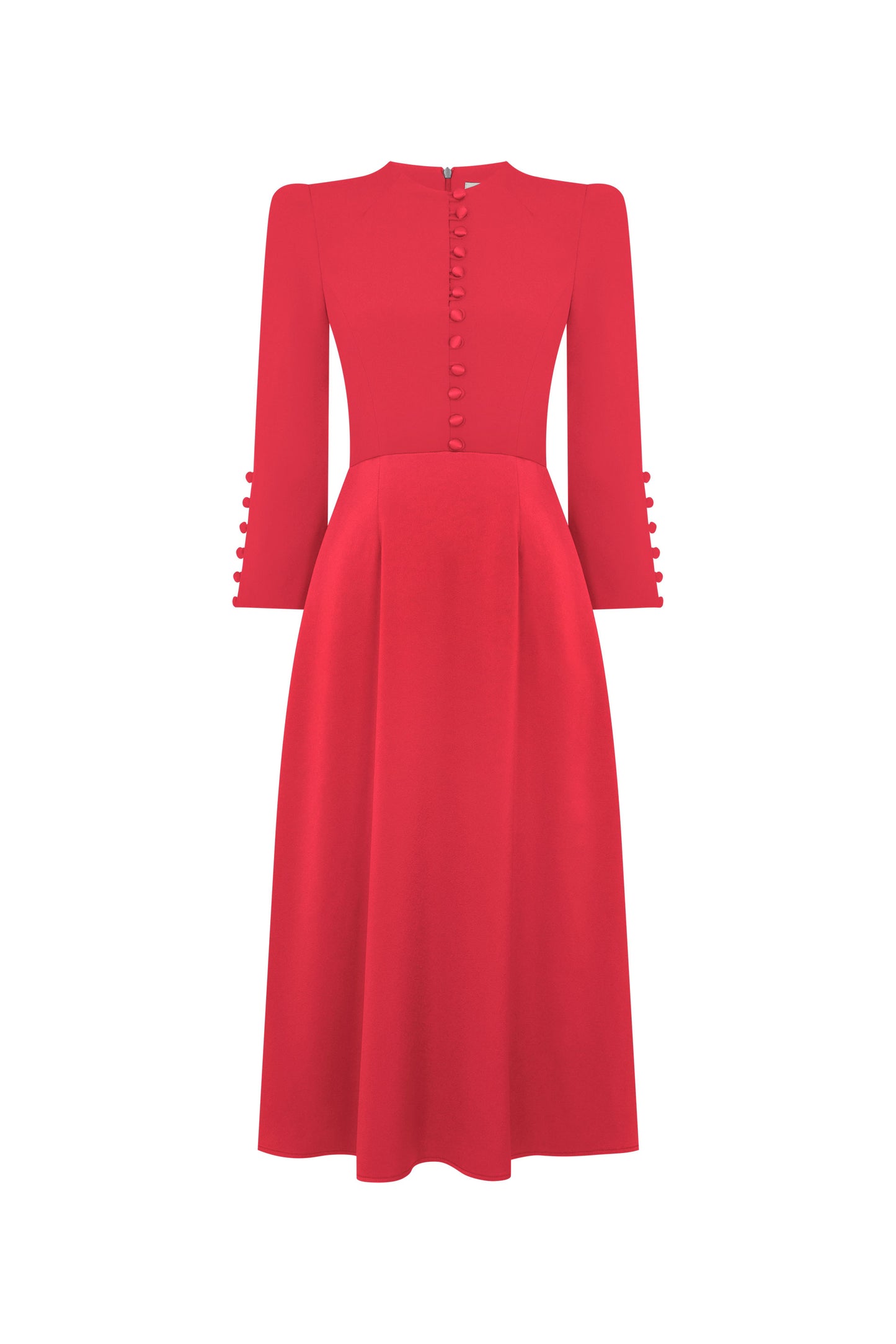Whitney Cady Fit And Flare Dress - Geranium