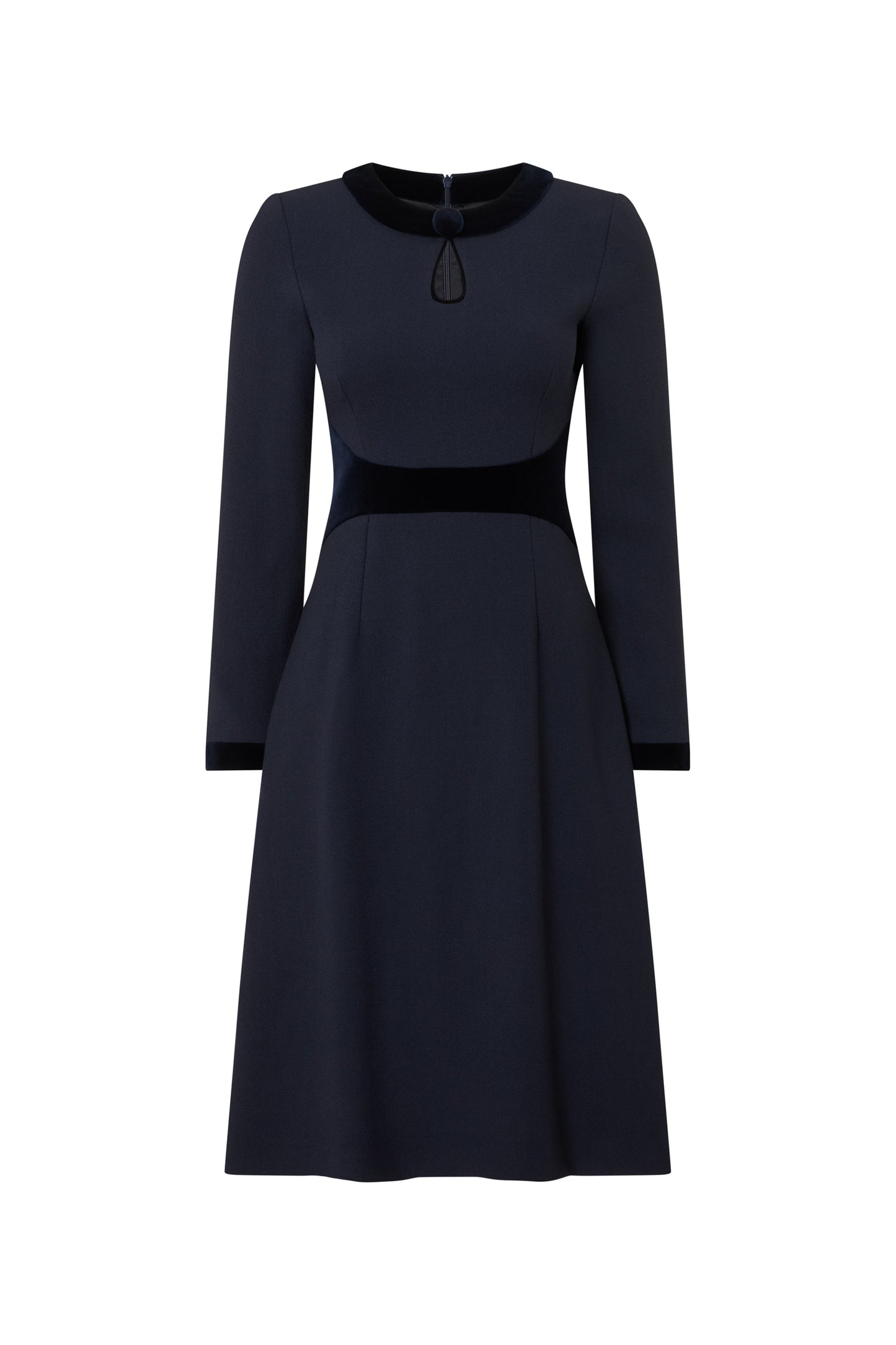 Wilder Fit and Flare Dress - Navy