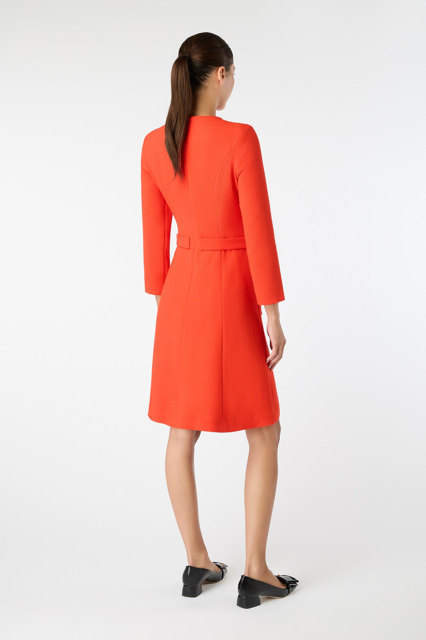 Wish Belted Shift Dress - Vintage Red