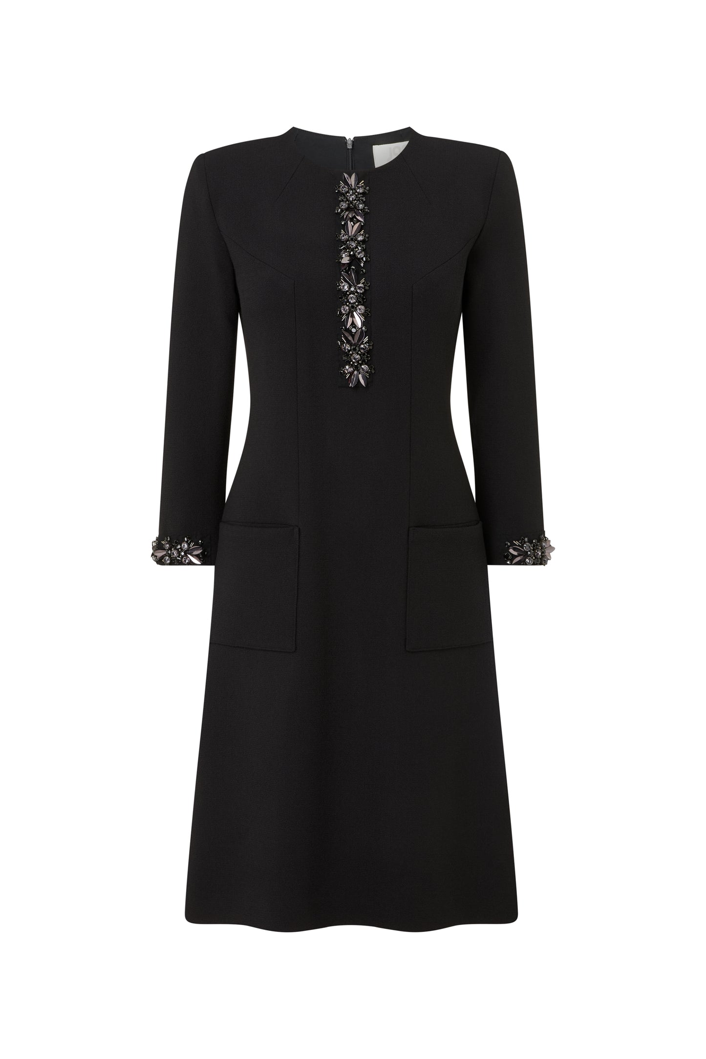 Wonder Beaded Shift Dress - Black