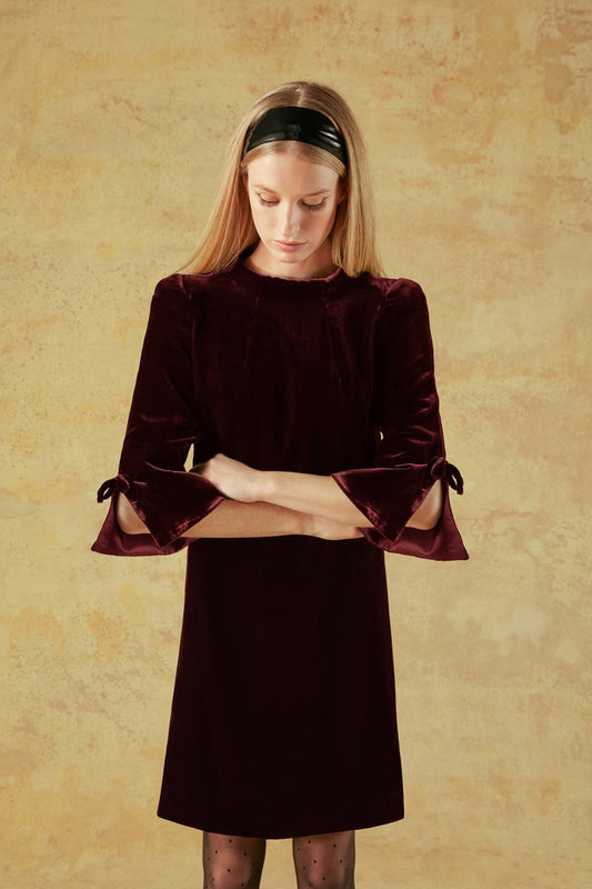 Ravenna Tunic Dress - Burgundy