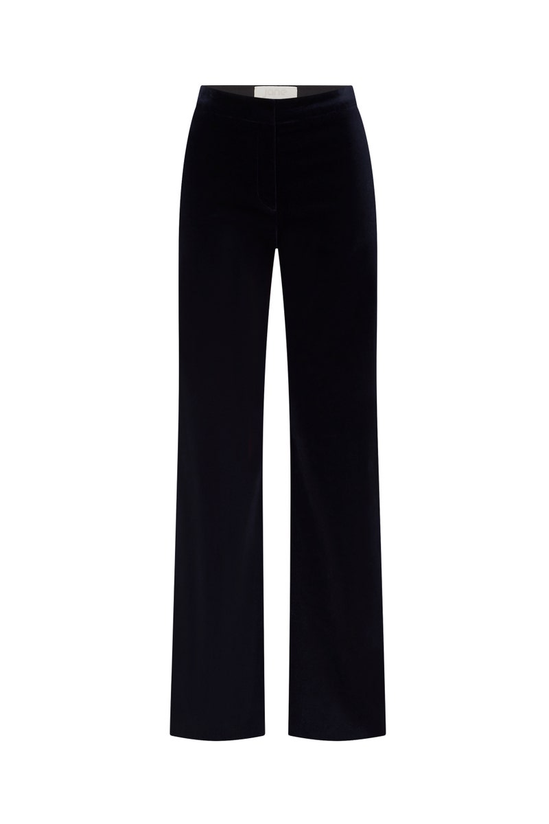 Ryan Velvet Trousers - Dark Navy