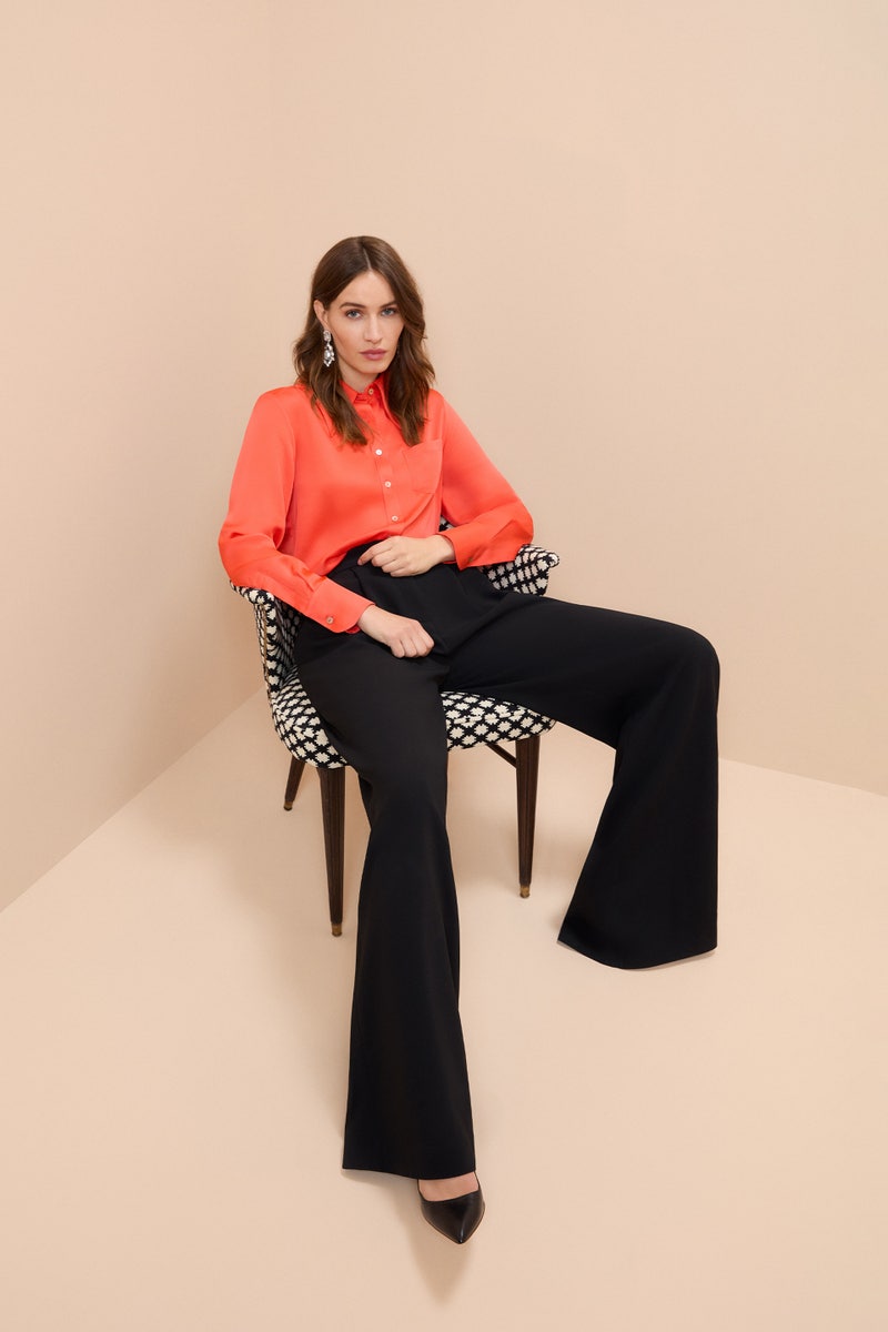 Sinclair Stretch Crepe Trousers - Black