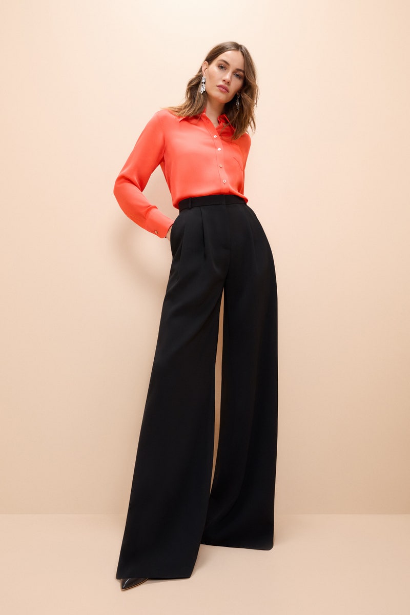 Sinclair Stretch Crepe Trousers - Black